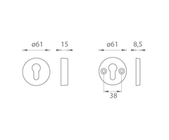 AXA - ROSETTA - Bezpečnostní a zesílené rozety