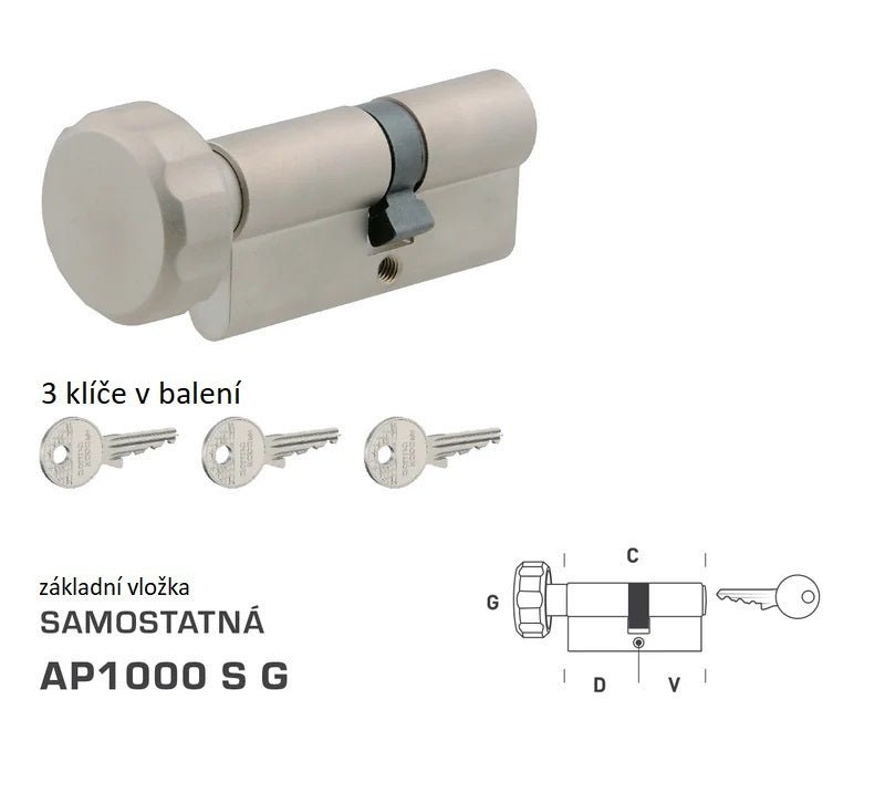 DK - AP1000 S G - s koule - Samostatné konstrukční vložky