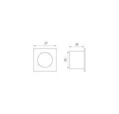 FT - rohová rukojeť pro posuvné dveře přední MQ - HR - skořápky a kliky pro posuvné dřevěné dveře