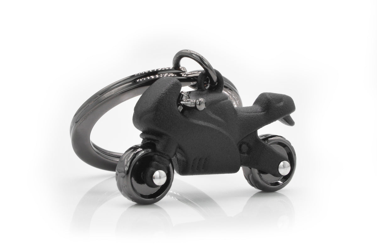 MTM - KLÍČ NA KLÍČE - Motocykl černý - Přívěsky na klíče