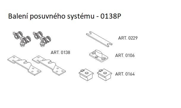 SC - Balení posuvného systému 100 SILENT SOFT art. 0138P