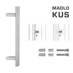 FT - Kód rukojeti K41Z 40x10 mm SP PCS - Square Off -Set Handles