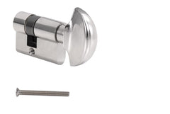 MP - válcová vložka s tlačítkem pro namontování na sklo