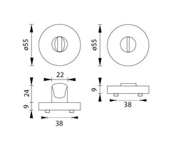 MP - ROZETA kulatá rozeta - R