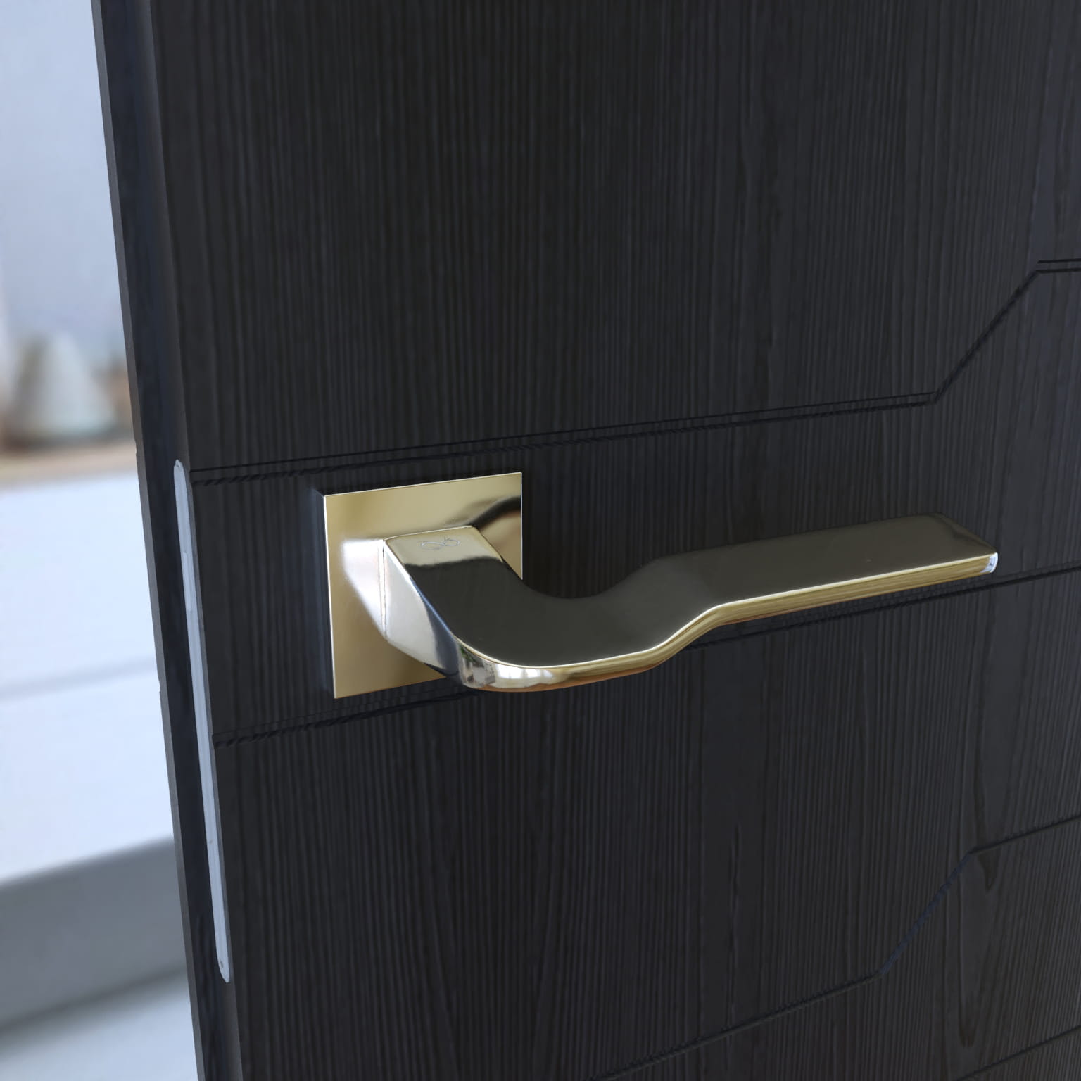 Bali SLIM chrom KBLA S 700 - dveřní kování s čtvercovou rozetou