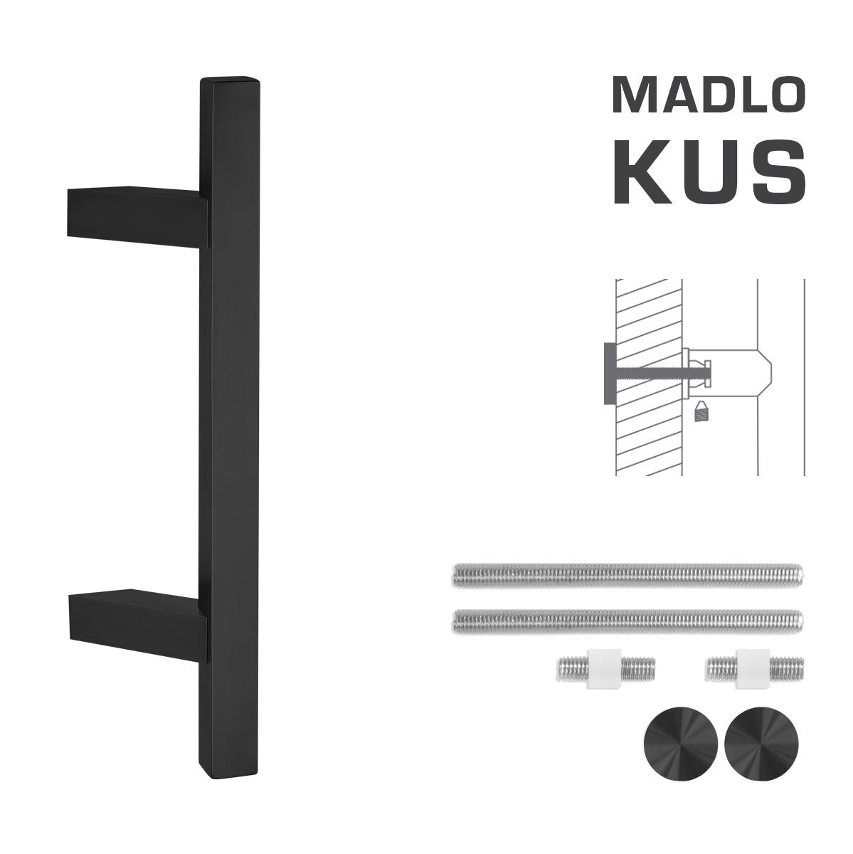 FT - Kód rukojeti K31Z 25x25 mm OSN PCS - Square Off -Set Handles