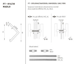 FT - RUKOJEŤ kód K14 â'¬Å¡Â¬Â¹Ã†â€™Â¦ 30 mm UN pár - Kulaté odsazené rukojeti