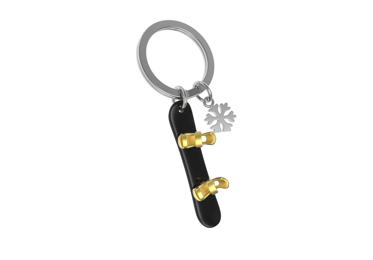 MTM - Key Key - Snowboard Black - Klíčové prsteny