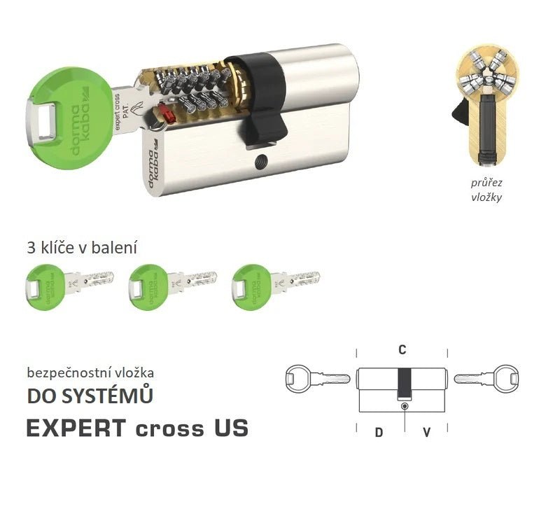 DK - EXPERT cross US - Systémové bezpečnostní vložky - BT4