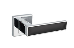 Concept KCK 700/200 chrom/černá - dveřní kování s čtvercovou rozetou