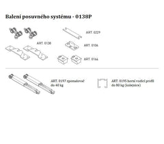 SC - POSUVNÝ SYSTÉM ŘADY 100 SILENT S 40 KG SP