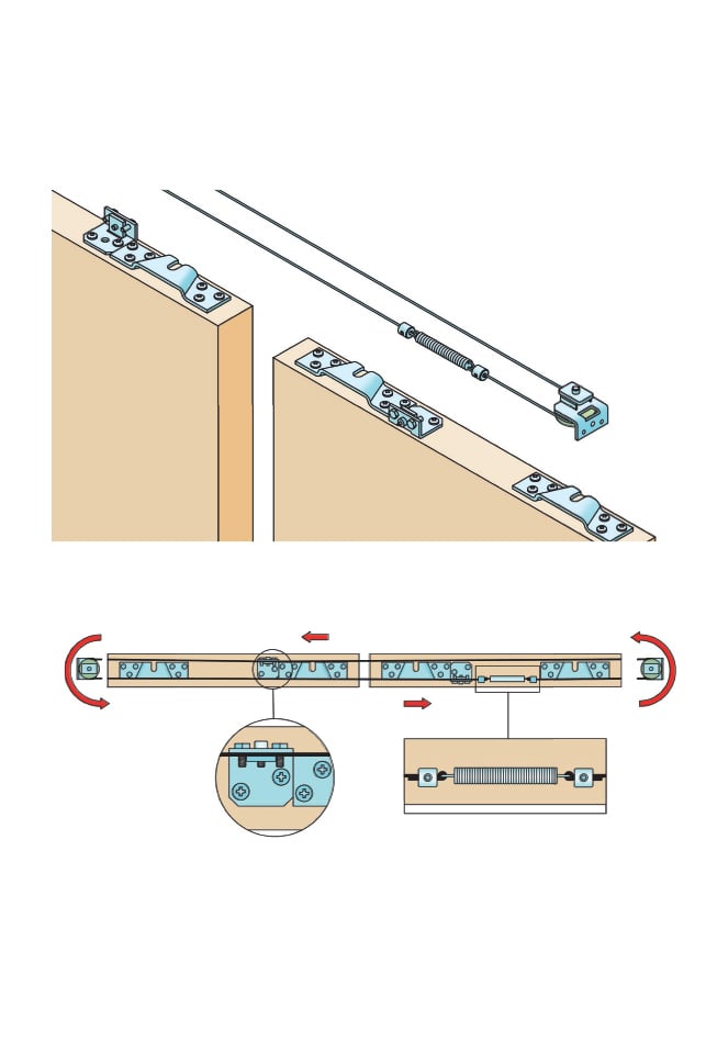 SC - Posuvný systém série 100 Silent 80 kg SP + sincro