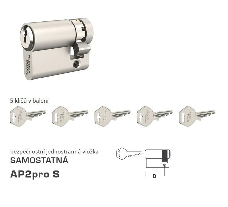 DK - EAP2pro S jednostranné - Samostatné bezpečnostní vložky - BT3