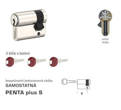 DK - Penta Plus S jednostranné - samostatné bezpečnostní vložky - BT4