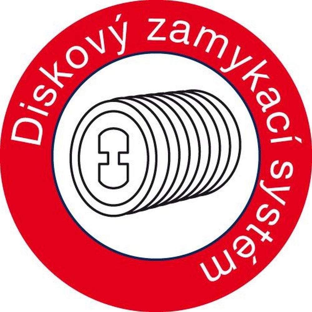 Visací zámek RV.2HERMES.65 - černý - bezpečnostní třída 2