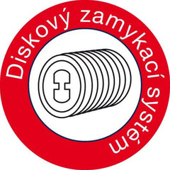 Visací zámek RV.2HERMES.65 - černý - bezpečnostní třída 2