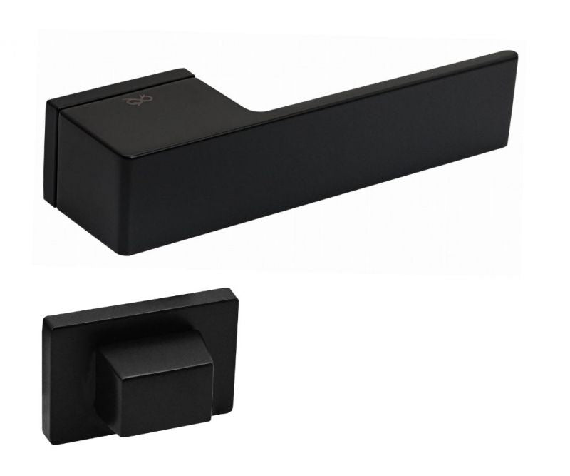 Polo KPOL Black matt B00 - Dveřní klika na růžici