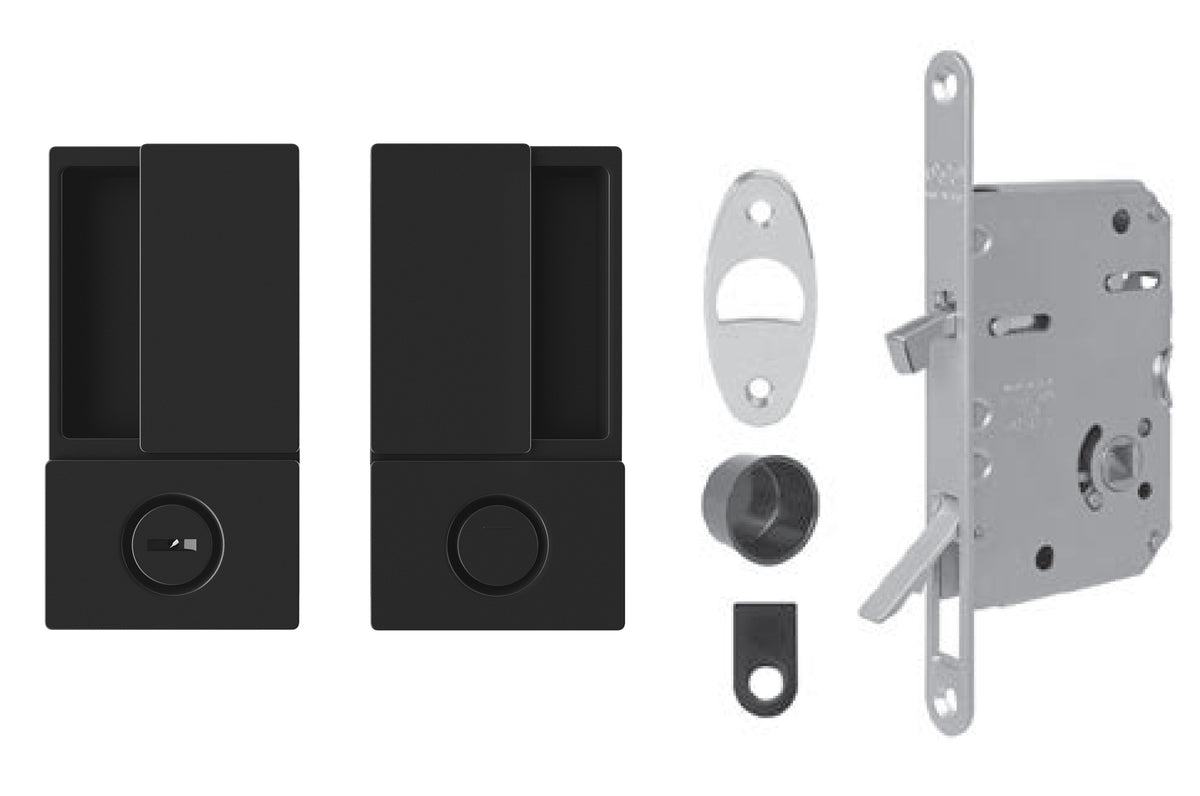 AGB - Wave - HR WC Posuvné dveře - skořápky a kliky pro posuvné dveře