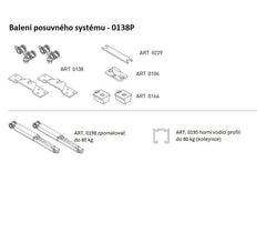 SC - Posuvný systém série 100 tichý s 80 kg SP