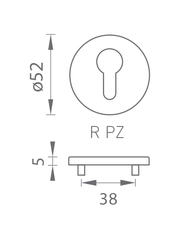 Ti - Rosetta Round Rosette - R 5s