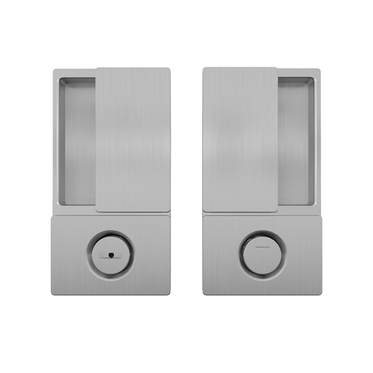 AGB - vlnové skořápky pro posuvné dveře WC - skořápky a kliky pro posuvné dřevěné dveře