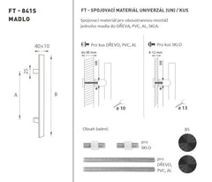 FT - RUKOJEŤ kód K41S 40x10 mm UN ks - rovná