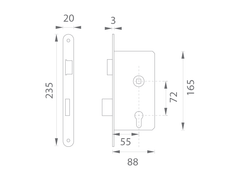 DK - Mechanický panický zámek 181 "E"
