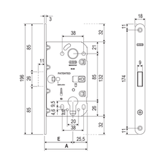 AGB - Sada pro karuselové dveře WAVE - HR bez otevírání - Mušle pro karuselové dveře