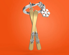 MTM - KEY KEY - Zlaté lyže - Klíčenky