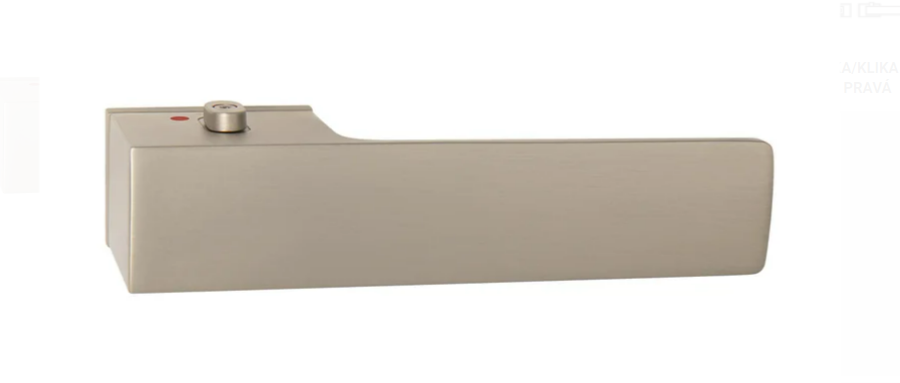 TI - GORDO - RT5 4084 s uzamykáním Nickel Pearl - Dveřní klika na zadní desce