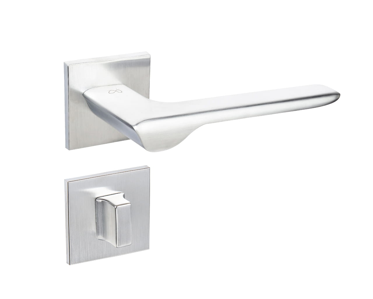 Linea SLIM SLIM mattt chromová LIŠTA S M700 - dveřní kování s čtvercovou rozetou