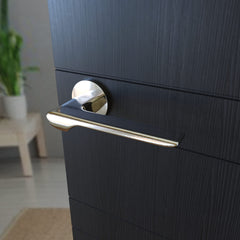 Linea SLIM chromová lišta S O 700 - dveřní kování s kulatou rozetou
