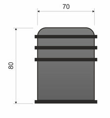 Zátka ODB LONG 300 satin