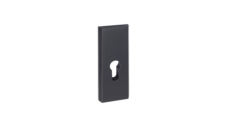THEO Black K+G -Externí štítové dveřní kování