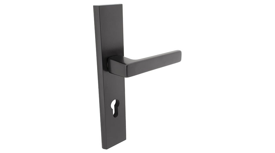 THEO Black K+K -Externí štítové dveřní kování
