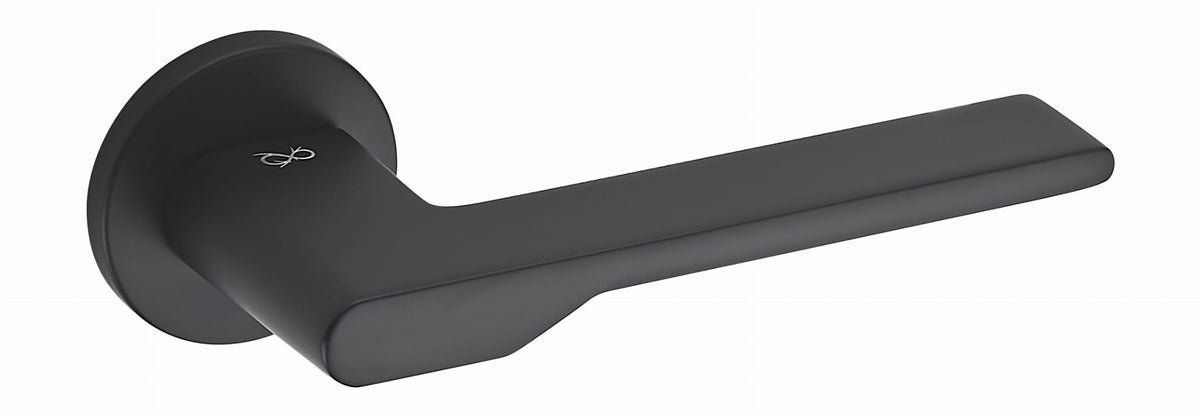TORO FIT KTO O black B00 - dveřní kování s kulatou rozetou